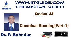 IIT JEE Main Advanced Coaching Online Class Video Chemistry - Chemical Bonding 1