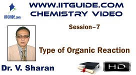 IIT JEE Main Advanced Coaching Online Class Video Chemistry – Type of Organic Reaction